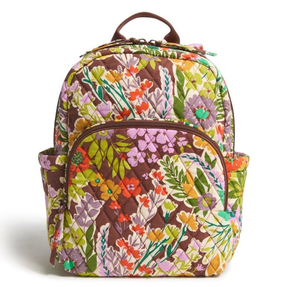 Vera Bradley Floral Cotton Quilted Essential Backpack NWT